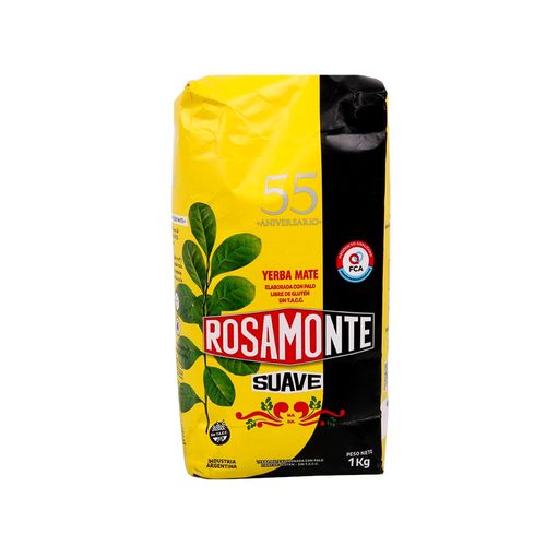 Yerba Suave 55 Edicion Con Palo Rosamonte 1 Kg