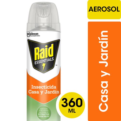 Insecticida Raid Essentials Casa Y Jardín En Aerosol 280gr