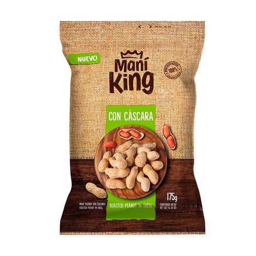 Mani Tostado Con Cascara Mani King 175 Gr