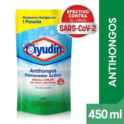 Limpiador Antihongos Ayudin Removedor Activo Envase Economico 450 Ml