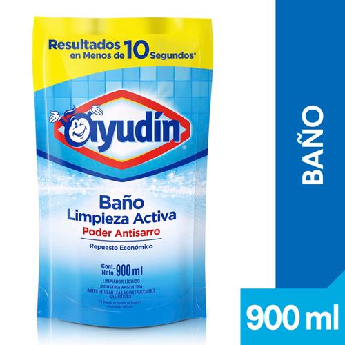 Limpiador De Baño Ayudin Limpieza Activa Envase Economico 900 Ml