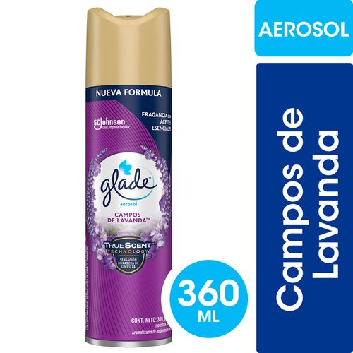 Desodorante Ambiente Glade Campos Lavanda Aerosol 360ml