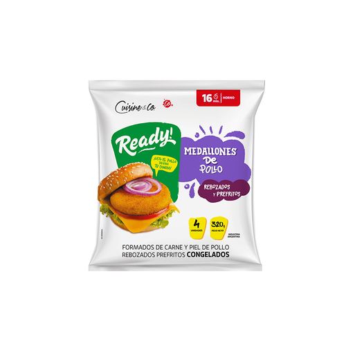 Medallones De Pollo Congelados X 4 Un - 320 Grs Cuisine & Co