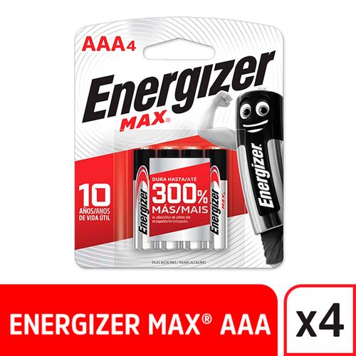 Pilas Alcalinas Energizer Aaa 4 U