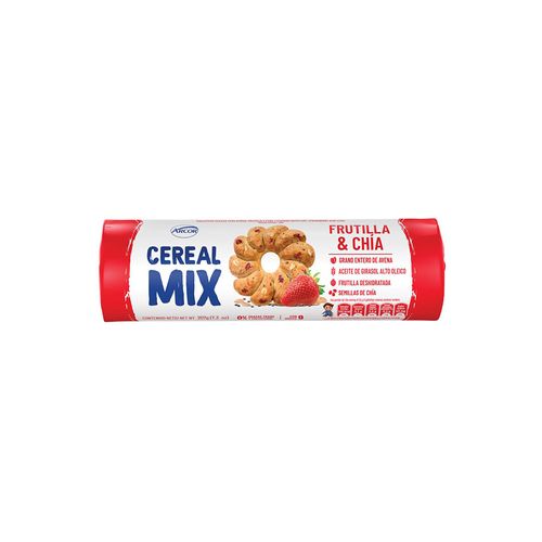 Galletas Cereal Mix Frutilla/chia X207g