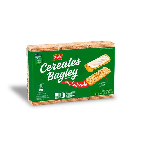 Galletas Cereales Salvado Bagley 507 Gr