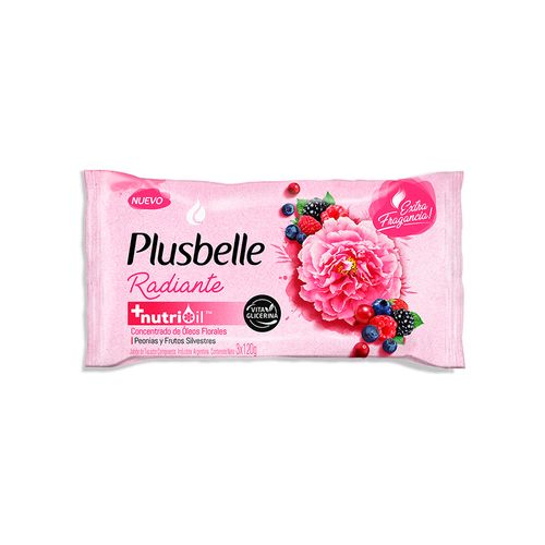 Jabon Tocador Plusbelle Radiante X3 120g