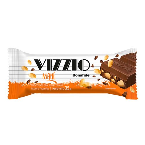 Chocolate Vizzio Conleche Y Mani 35g