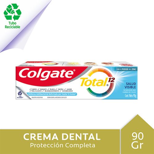 Crema Dental Colgate Total 12 Salud Visible 90