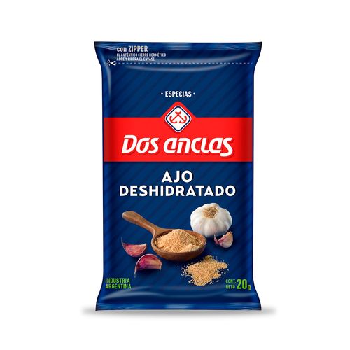 Ajo Deshidratado Dos Anclas 20 Gr