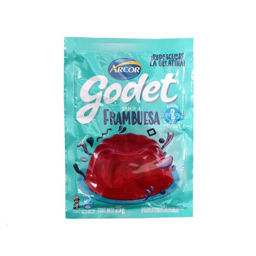 Gelatina Frambuesa Godet 25 Gr