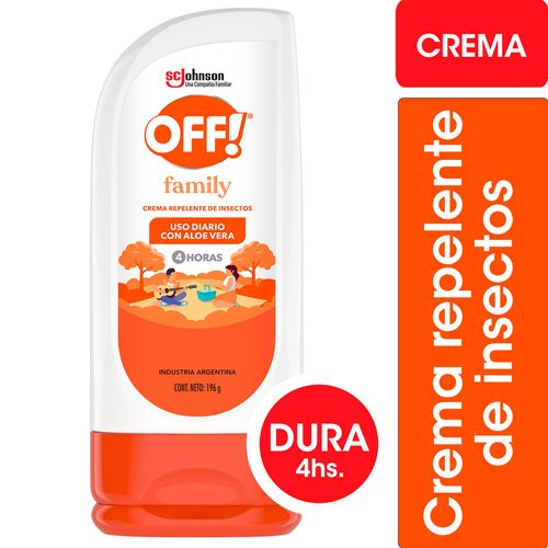 Repelente Para Mosquitos Family Crema 196 Gr Off!