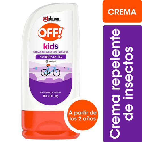 Repelente Para Mosquitos Kids Crema 100 Gr Off!