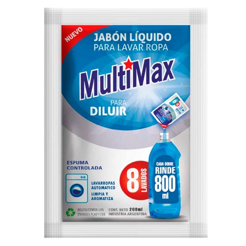 Jabón Líquido Para Ropa Para Diluir Concentrado Rinde 800ml X200ml
