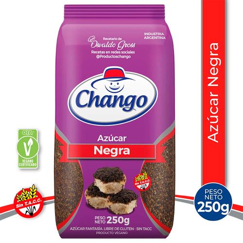 Azucar Negra Chango 250 Grs-paq-gr.-250