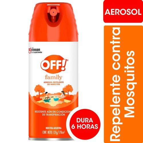 Repelente Aerosol Para Mosquitos Family 170 Cc Off