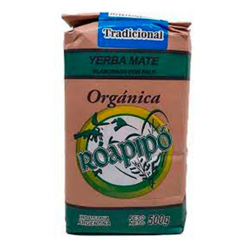 Yerba Mate Orgánica Tradicional Roapipo 500 Gr