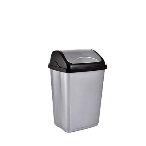 Basurero Plastico Vaiven 16l Plat Oi23  Krea