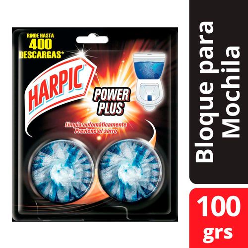 Bloque Para Mochila De Inodoro Harpic Power Plus 2 Unid.