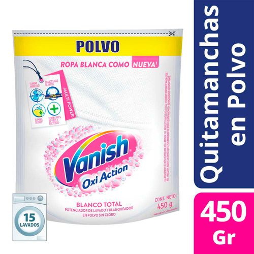 Quitamanchas Vanish Polvo Blanco Repuesto 450g