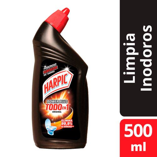 Harpic Gel Limpiador De Inodoros Desinfectante Power Plus Original 500ml