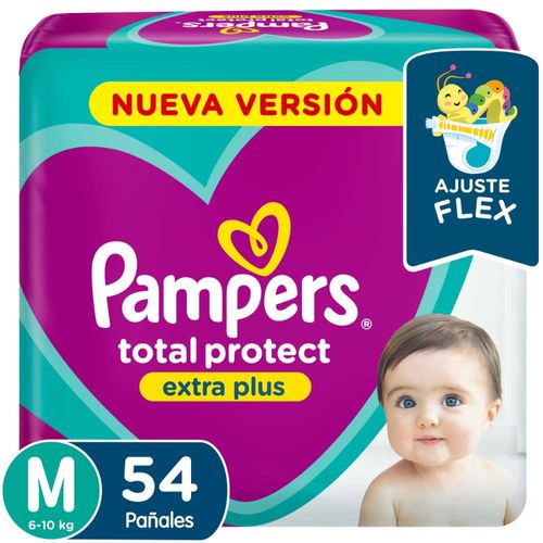 Pañales Pampers Total Protect Mediano X54