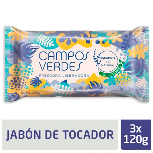 Jabon Campos Verdes Frescura 3u 120g