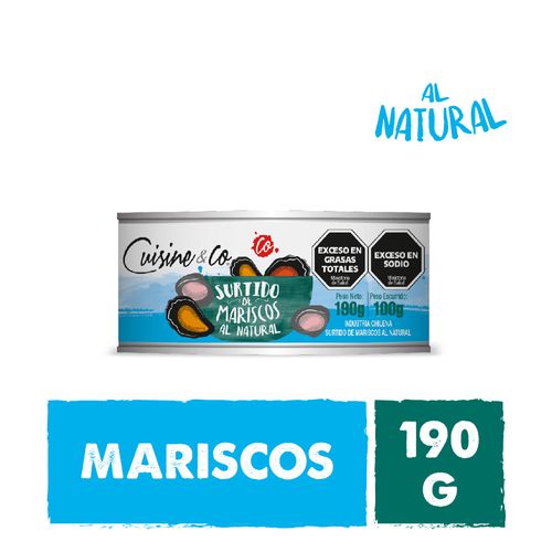 Surtido De Mariscos Al Natural 190 Grs Cuisine & Co