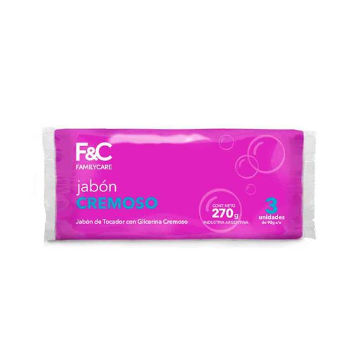 Jabón De Tocador Cremoso X 3 Un Family Care