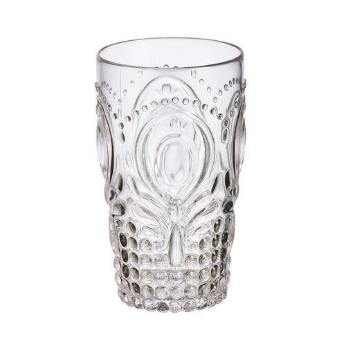 Vaso Acrilico  488 Ml Emboss Krea