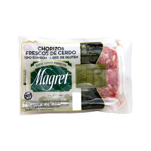 Chorizo Fresco Bombón Envasado Al Vacio 8 U - 400 Grs - Magret