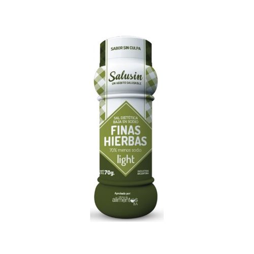 Sal Diet Baja En Sodio Finas Hierbas 70 Gr Salusin