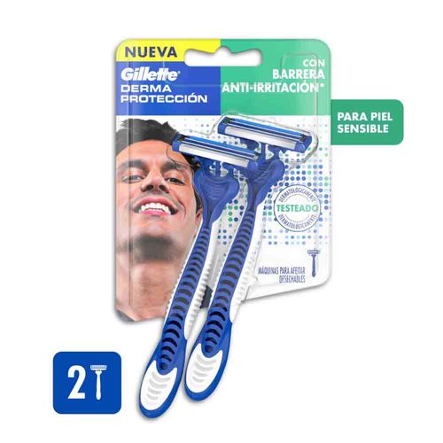 Máquina De Afeitar Gillette Derma Protección 2 Un