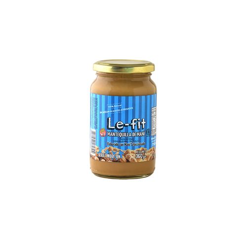 Mantequilla De Maní Natural Le Fit 360 Gr