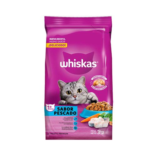 Alimento Whiskas Para Gatos Pescado 3kg