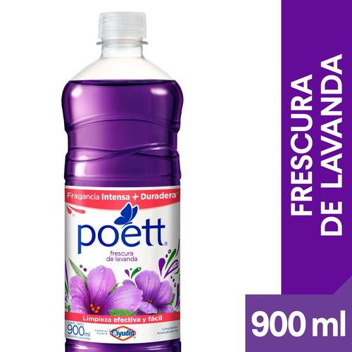 Limpiador Líquido Aromatizante Poett Frescura De Lavanda 900 Ml