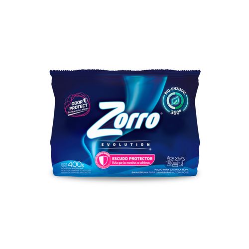 Jabon Polvo Zorro Escudo Protector 400g