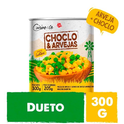 Dueto Arveja Y Choclo 300 Grs Cuisine & Co
