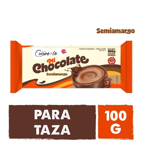 Chocolate Semiamargo Para Taza 100 Gr Cuisine & Co Nbe Mp