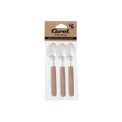 Cucharita Te X 3, Beige Areia Carol