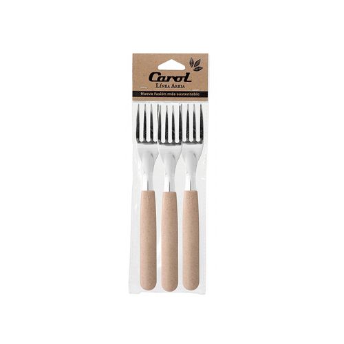 Tenedor Beige Areia X 3 Un Carol