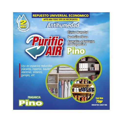 Antihumedad Purific Air Pino Repuesto 75gr