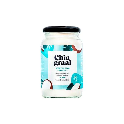 Aceite De Coco Neutro X 360 Gr Sin Tacc Chia Graal