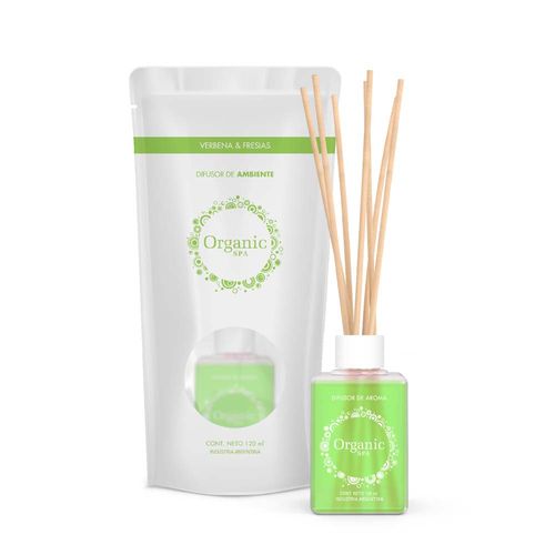 Difusor De Ambiente Verbena & Fresias Pp 120 Ml Organic Spa
