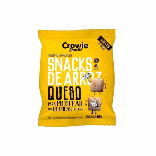 Snacks De Arroz Crowie Queso - 50 Gr