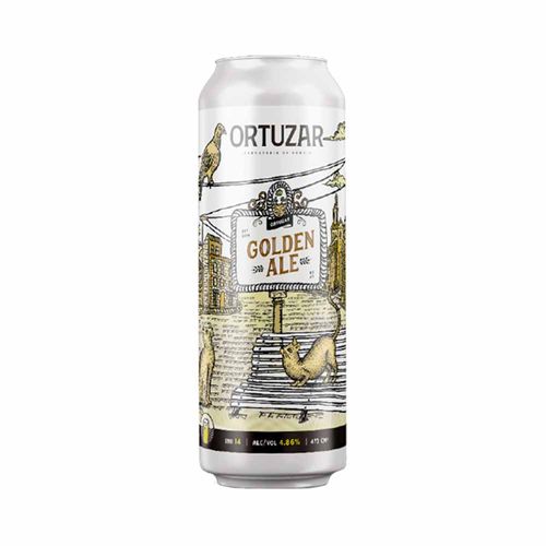 Cerveza Ortuzar Golden 473 Ml