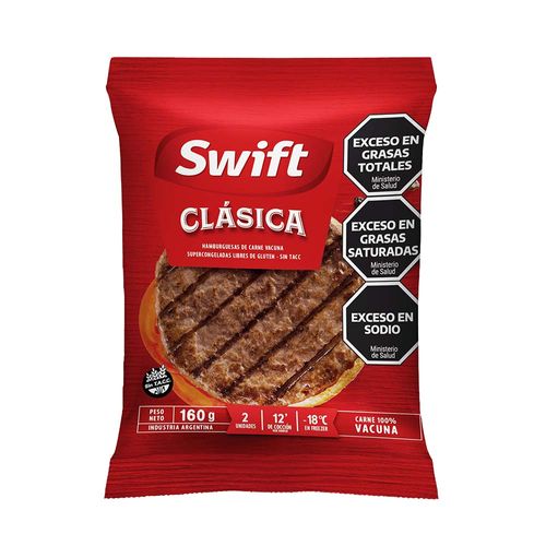 Hamburguesa Swift De Carne Doble Burger 2 U - 160 Gr