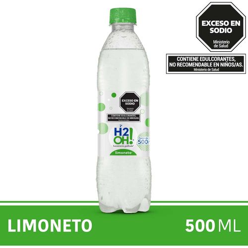 Saborizada H2oh Limoneto Con Gas 500cc