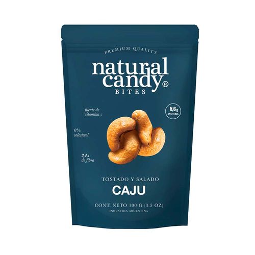 Cajú Tostado Y Salado Natural Candy 100 Gr