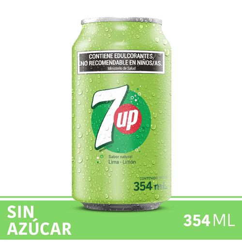 Gaseosa 7 Up Sin Azucar 354cc